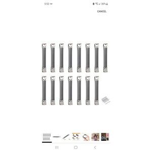 uxcell Metal Internal Flex Frames, 15Pcs 110mm/4.33" Long Lock Frame Kiss...